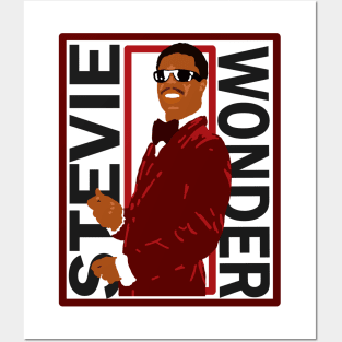 Stevie Wonder Silhouette Posters and Art